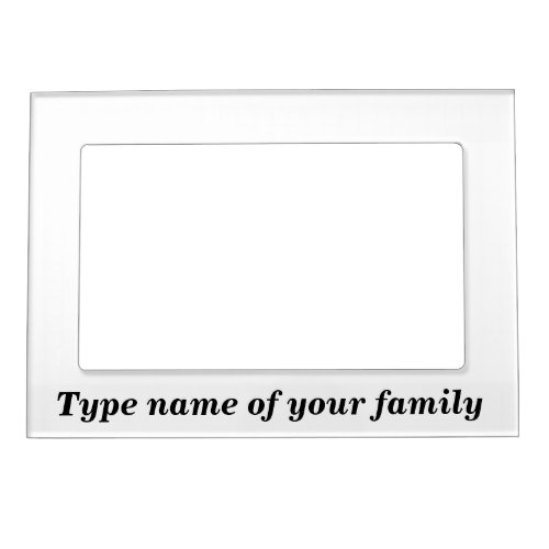 Family White Magnetic Frame