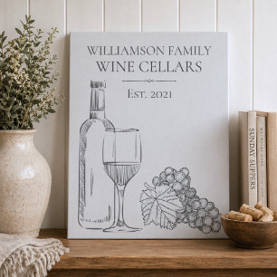 Family Wine Cellars Faux Canvas Print