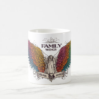 Family Wings Multicolor Cup Design
