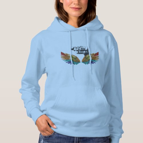 Family WingsWomens Basic Hooded Sweatshirt
