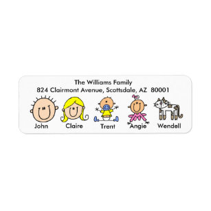 Address Label Etiquette Family 9