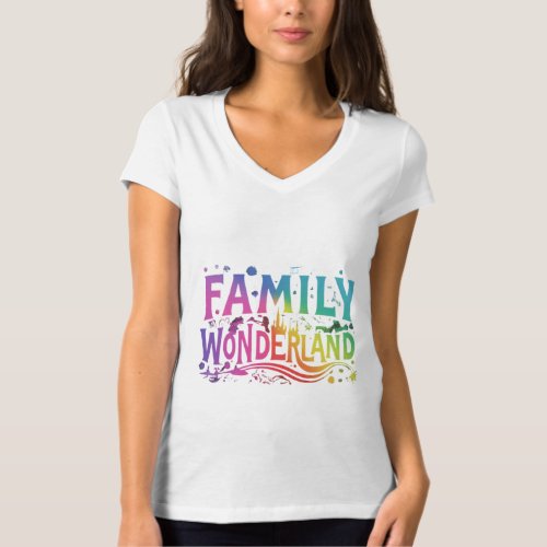 Family Wonderland Adventure Awaits T_Shirt Design
