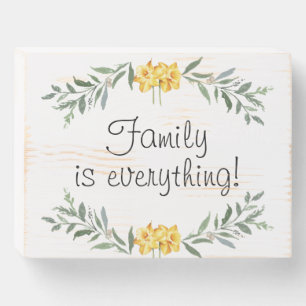 Family Wood Box Sign