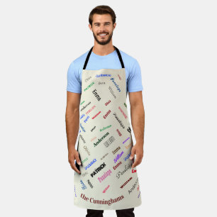 Family Word Cloud Christmas Supreme Apron