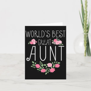 Family World's Great Aun Funny Auntie Ever Gift  Card