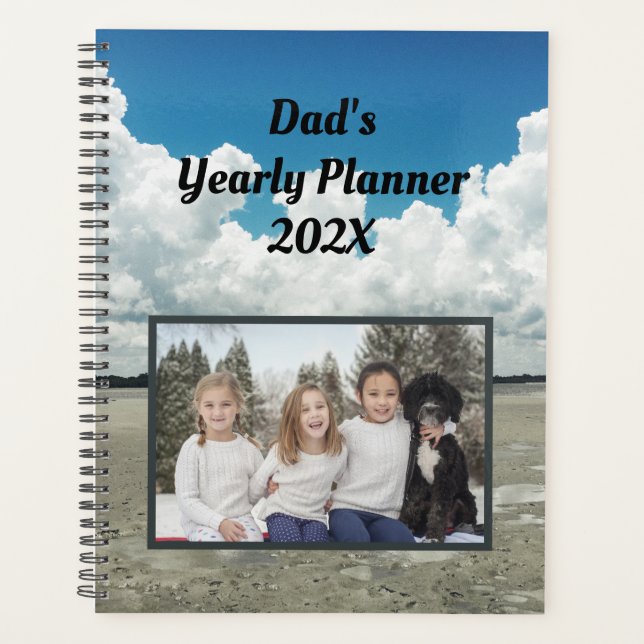 Family Yearly Planner Personalized Photo Template (Front)