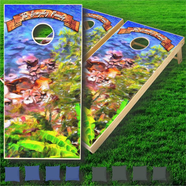 Family Yelapa Scenic Path View 0819 Cornhole Set (Creator Uploaded)