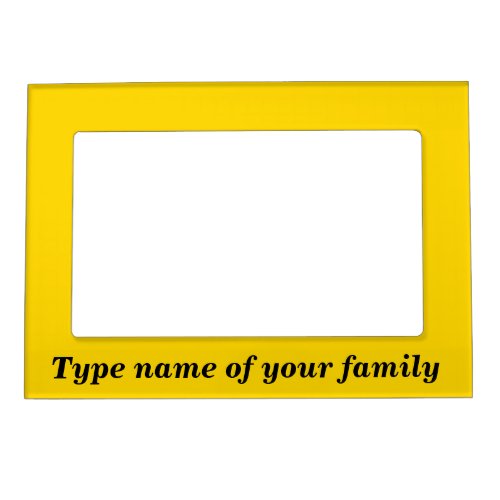 Family Yellow Magnetic Frame