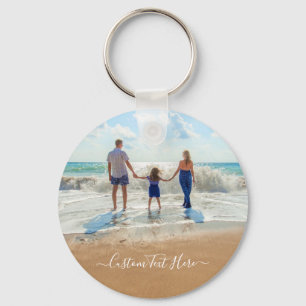 Family - Your Own Design Custom Photo and Text Keychain