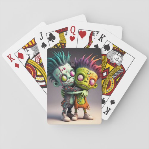 Family Zombie Poker Cards