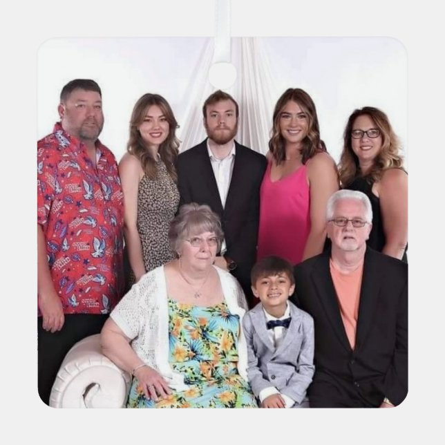 Famiy Metal Ornament (Front)