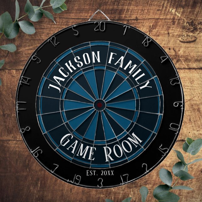 Famliy Name Game Room Blue Dart Board (Creator Uploaded)