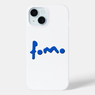 Famo Minimal Blue Script IPhone Case