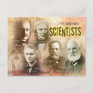 Famous 19th Century Scientists Postcard
