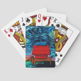 Famous Abstract Dachshund Poker Cards