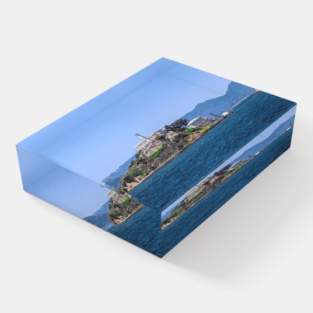 Famous Alcatraz Prison San Francisco California Paperweight (Angled)