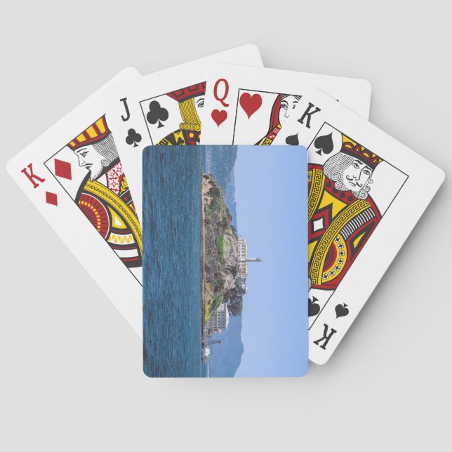 Famous Alcatraz Prison San Francisco California Poker Cards (Back)