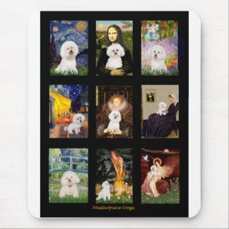 Famous Art Bichon Frise Composite Mouse Pad