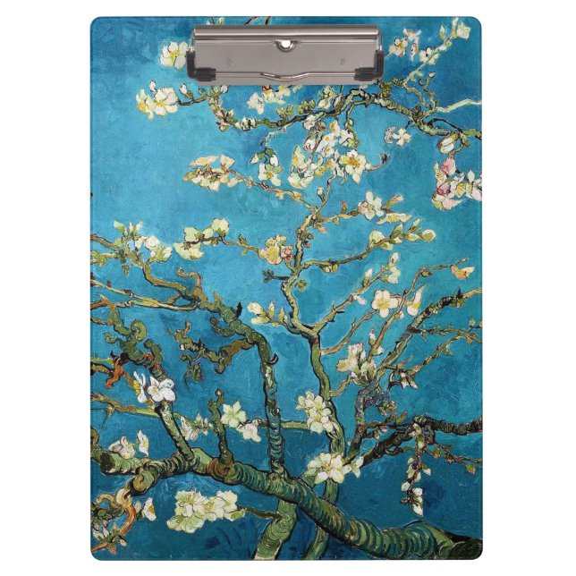 Famous art - Blossoming Almond Tree. Vincent van Clipboard (Front)