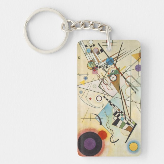 Famous Art | Composition VIII | Kandinsky Keychain (Front)