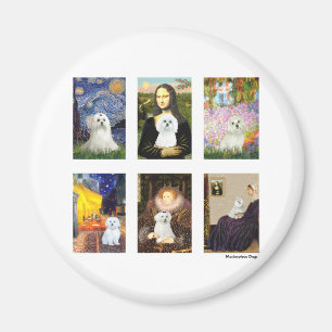 Famous Art Maltese Composite (clear) Magnet