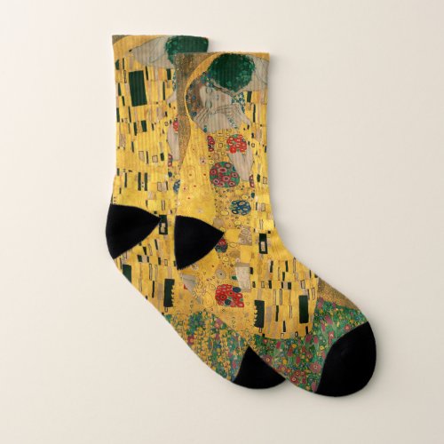 Famous Art Painting The Kiss Gustav Klimt Socks