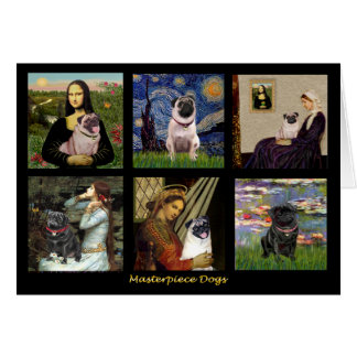 Famous Art Pug Composite #1 Cards