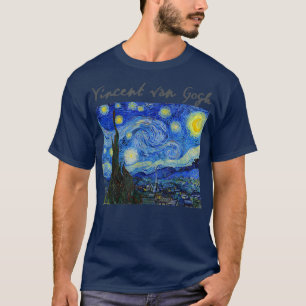 Famous Art Starry Night Artist Van Gogh Painting T-Shirt