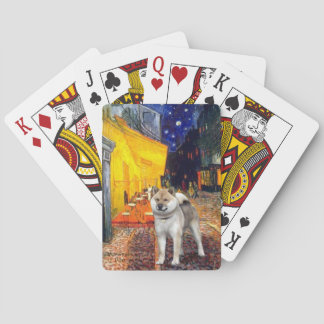 Famous Art - Terrace Cafe - Shiba Inu Poker Cards