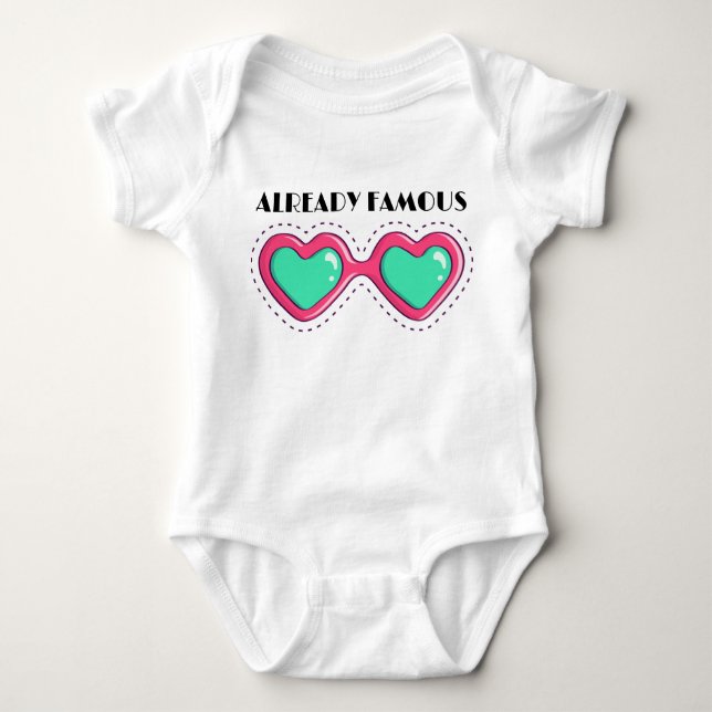 Famous  baby bodysuit (Front)