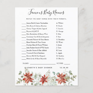 Famous Baby Names   Baby Shower Game