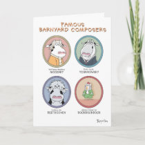 FAMOUS BARNYARD COMPOSERS CARD