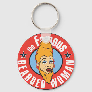 famous bearded woman keychain