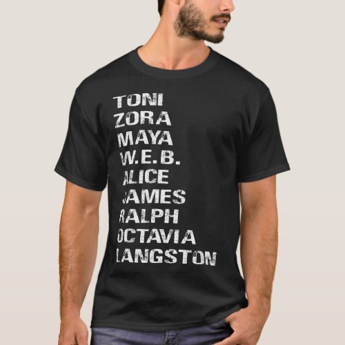 Famous Black Authors of the 20th Century T_Shirt