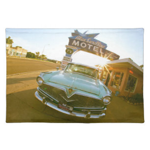 Famous Blue Swallow Motel on Route 66 Cloth Placemat