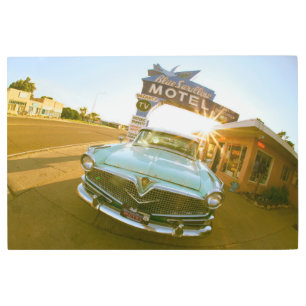 Famous Blue Swallow Motel on Route 66 Metal Print
