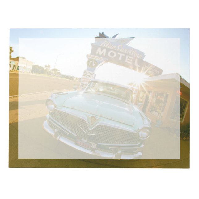 Famous Blue Swallow Motel on Route 66 Notepad (Front)