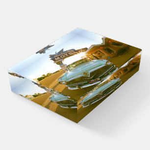 Famous Blue Swallow Motel on Route 66 Paperweight