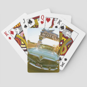 Famous Blue Swallow Motel on Route 66 Poker Cards
