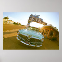 Famous Blue Swallow Motel on Route 66
