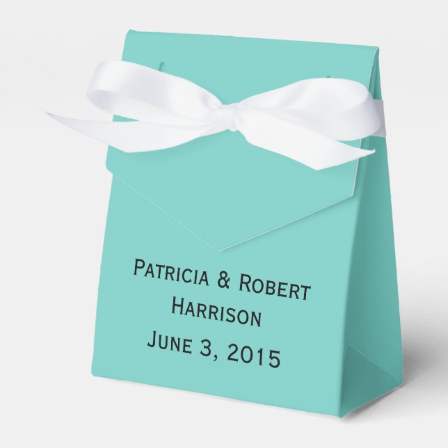 Famous Blue Wedding | Favor Box (Front Side)