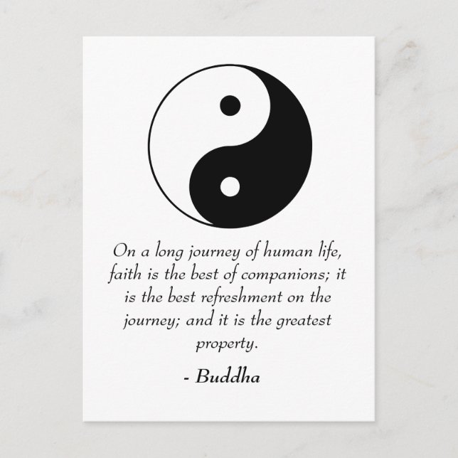 Famous Buddha Quotes - Power of Faith Postcard (Front)