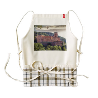 Famous castle ruins, Heidelberg, Germany Zazzle HEART Apron