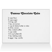 Famous Chocolate Cake Cards (Inside Horizontal (Top))