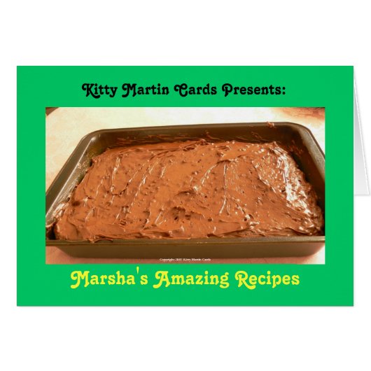 Famous Chocolate Cake Cards (Front Horizontal)