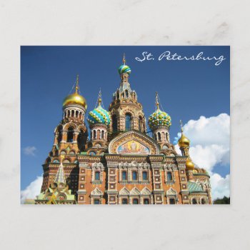 Famous Church From St. Petersburg Russia Postcard by Bloemmie29 at Zazzle