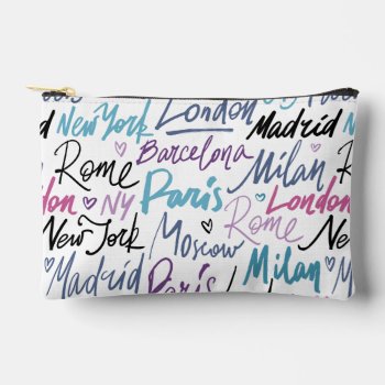 Famous Cities Of The World Accessory Pouch by heartlocked at Zazzle