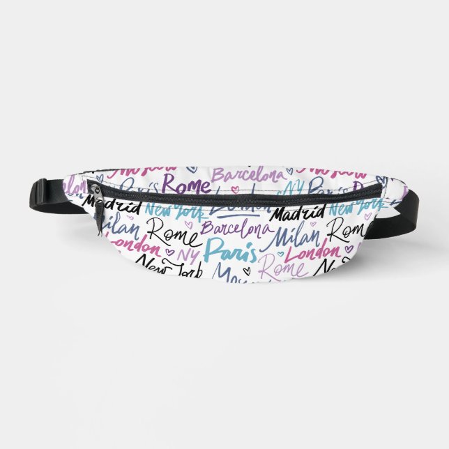 Famous Cities of the World Fanny Pack (Front)