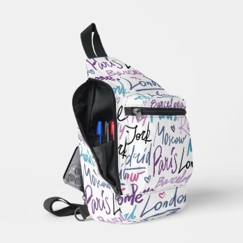 Famous Cities Of The World Sling Bag by heartlocked at Zazzle