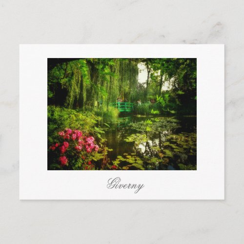 Famous Claude Monet Giverny Pond Lilies Postcard